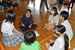 石塚小で開かれたマレーシア生徒との文化交流会