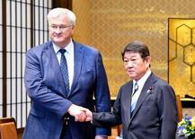 茂木氏、対ロシア制裁の継続表明