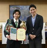 漣選手に市長特別賞