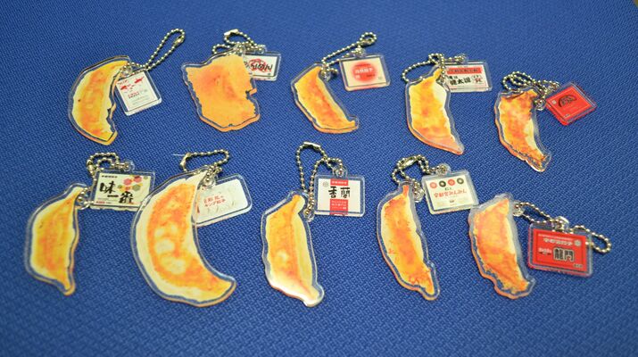 リアル 餃子 キーチェーン 6個セット ゆるい