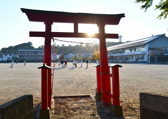 神社がある喜連川小