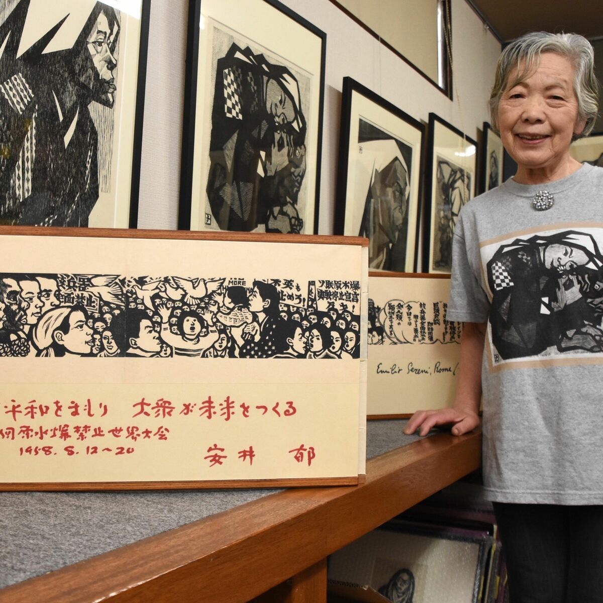鈴木賢二の版画絵巻、67年ぶりに広島で展示 8月の原水爆禁止世界大会 鈴木賢二の版画絵巻、67年ぶりに広島で展示 8月の原水爆禁止世界大会