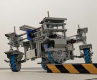 段差に強い全方向搬送ロボットを開発