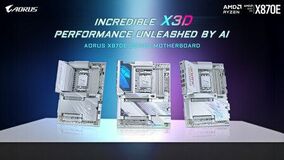 GIGABYTE、AMD Ryzen(TM) X3Dプロセッサ向けAI強化型AORUS X870E X3Dシリーズ・マザーボードを発表