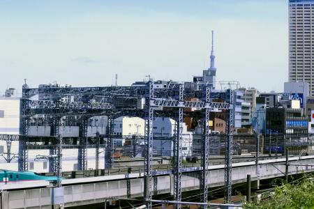 ひぐらし坂からの眺め=東京都荒川区