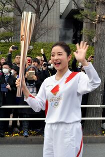 聖火リレーリハーサル