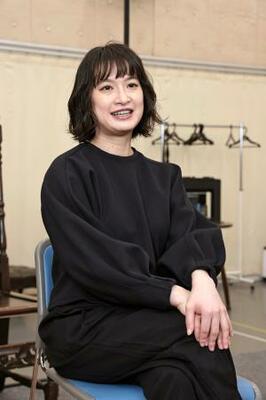 　「若村（麻由美）さんは幽霊なので、目の前にいても見えないふりをしなきゃいけない。すごく難しい」と話す門脇麦＝東京都新宿区