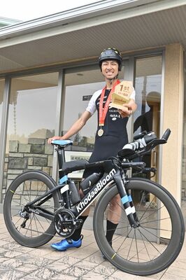 「アイアンマン台湾」で優勝した渡辺さん