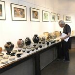 益子焼の変遷と小口一郎に焦点　小山のギャラリーで展示会　22日にギャラ…