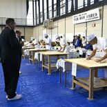 日光で90人がそば打ち段位に挑戦　練りや切り、手際よく技術披露