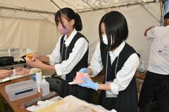 高校生が料理でおもてなし　トライアスロン会場　那須塩原