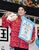 競泳少年男子Ａ４００メートル個人メドレーで初優勝し、笑顔を見せる松下（宇南高）＝鹿児島市鴨池公園プール