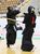 剣道成年男子決勝　藤原（左）がメンを狙う＝宇都宮市のユウケイ武道館
