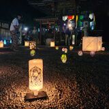 手作り灯籠で温かな幻想空間に　栃木の宝蓮寺で「観音まつり」