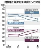 容認賛成 ６割に減少