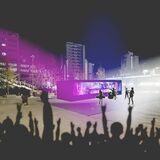 ＪＲ宇都宮駅東口で夜空間「ハイライト」　大型ビジョンで非日常空間演出　宇都宮市が初、初日15日は音楽ライブも