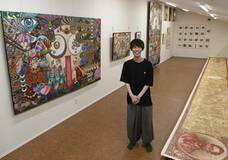 歴代メニューの絵展示