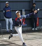 曽谷、先発に備え２４球