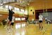 児童の前でプレーを披露するトゥールーズの選手たち