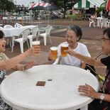 大田原で16日までビアガーデン　350席、開放感を満喫