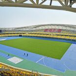 陸上のハンガリー選手団が練習公開　来月、カンセキスタジアムで　中高生向…