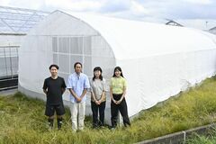 【夕刊】ビニールハウスでアートイベント