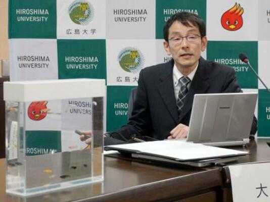 　広島大の大森義裕教授＝２月、広島県東広島市