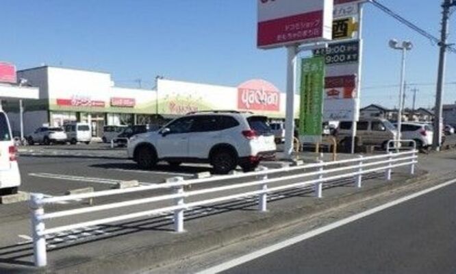 防護柵を設置した通学路＝壬生町幸町