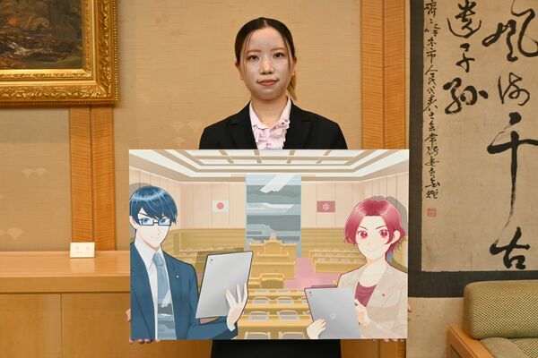 三枝さんが制作した表紙用の作品