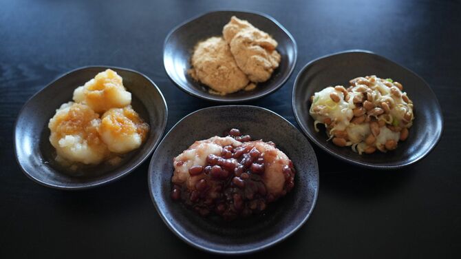 家族みんなで食べるお餅