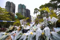 香港火災の死者１４６人に