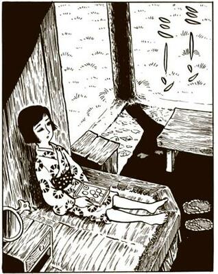 ちくま文庫「つげ義春コレクション 紅い花/やなぎ屋主人」から((C)つげ義春)