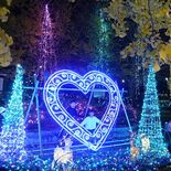 クリスマスソング流れる会場に輝く10万球のＬＥＤ　栃木の大平地域で「光…