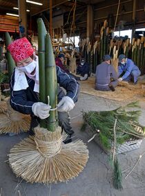 門松作り最盛期　宇都宮