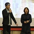 「もしこの時代に自分が生きたら」 映画「宝島」の俳優ら講演 足利大付高生、米統治下時代の沖縄学ぶ