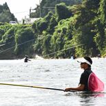 太公望、アタリにご満悦　大田原でアユ釣り大会　90人が参加