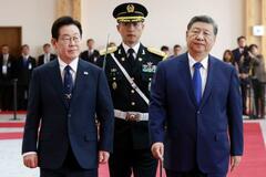 中韓首脳、北朝鮮対話再開へ協力