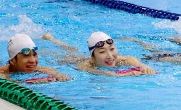 競泳・松下「自分が引っ張る」