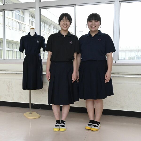 大田原女子高、夏服にポロシャツ導入 「学校を“令和版”にアップデート