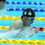 栃木県高校総体競泳　男子100ｍ平泳ぎ・大貫（白鴎大足利）が大会新で優…