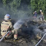 茂木町役場の所有地で火災　町民体育館近くの68平方メートル焼く