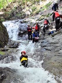 清流でキャニオニング　日光