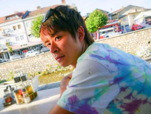 　コソボでの市川男寅（筆者提供）