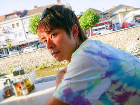 　コソボでの市川男寅（筆者提供）