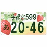 栃木県版図柄入りナンバー決定　大小の真っ赤なイチゴあしらう
