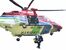 訓練で機内に救助者を引き上げる航空隊員たち＝８日午前10時25分、益子町