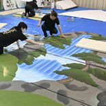 那須烏山・山あげ祭へ「絵付け」進む　主要劇場で活躍の県外業者に初依頼「…