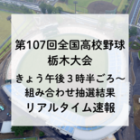 全国高校野球選手権栃木大会、18日午後３時半頃から抽選会　リアルタイム…