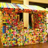 ３万６千枚の折り紙でできた“家”お披露目　上三川のＯＲＩＧＡＭＩフェスに向け