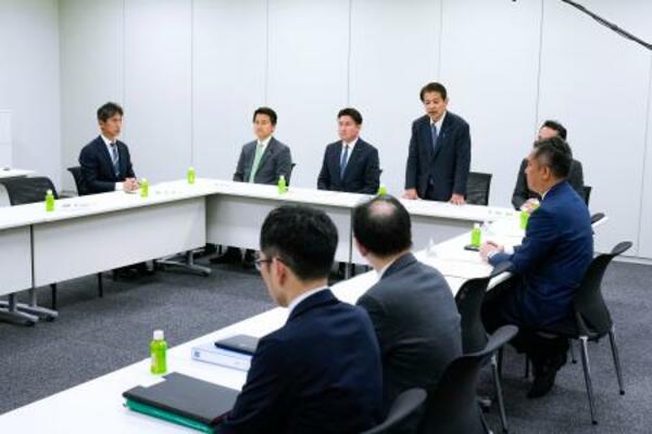 　自民党と日本維新の会が開いた「副首都」構想の具体化に向けた実務者会合＝３１日午後、国会